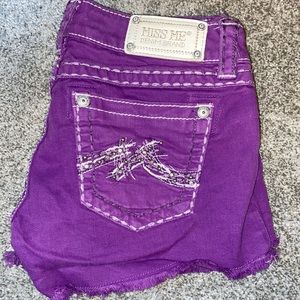 Bright Purple Miss Me Jeans